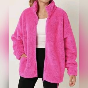 PINK Victoria's Secret Vibrant Teddy Sherpa